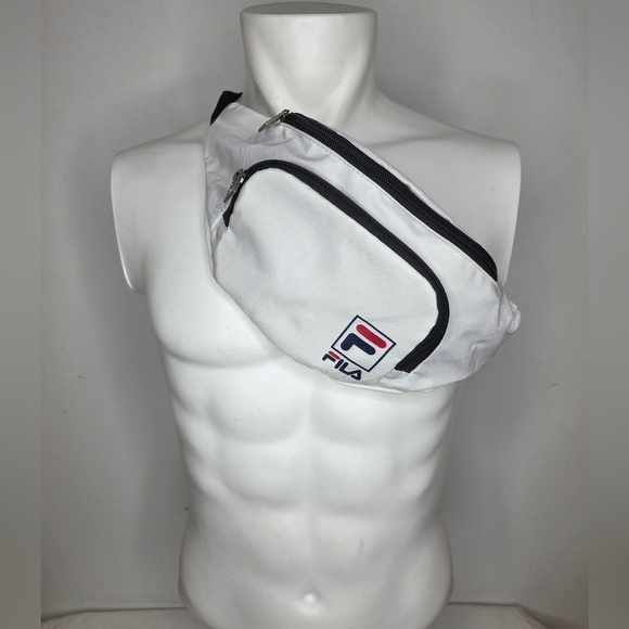 Fila Other - Fila White Beltbag with Black, Red And Blue Accents